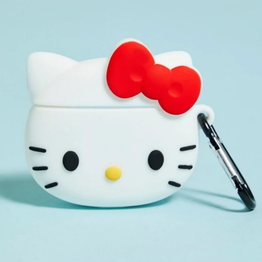 Hello Kitty White and Red Earbud Silicone Case NWT - Picture 1 of 8
